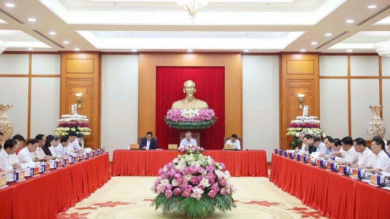 Quang cảnh buổi làm việc. (Ảnh: Thống Nhất/TTXVN) eda67efe5d3ed4608d2f10-415-765.jpg
