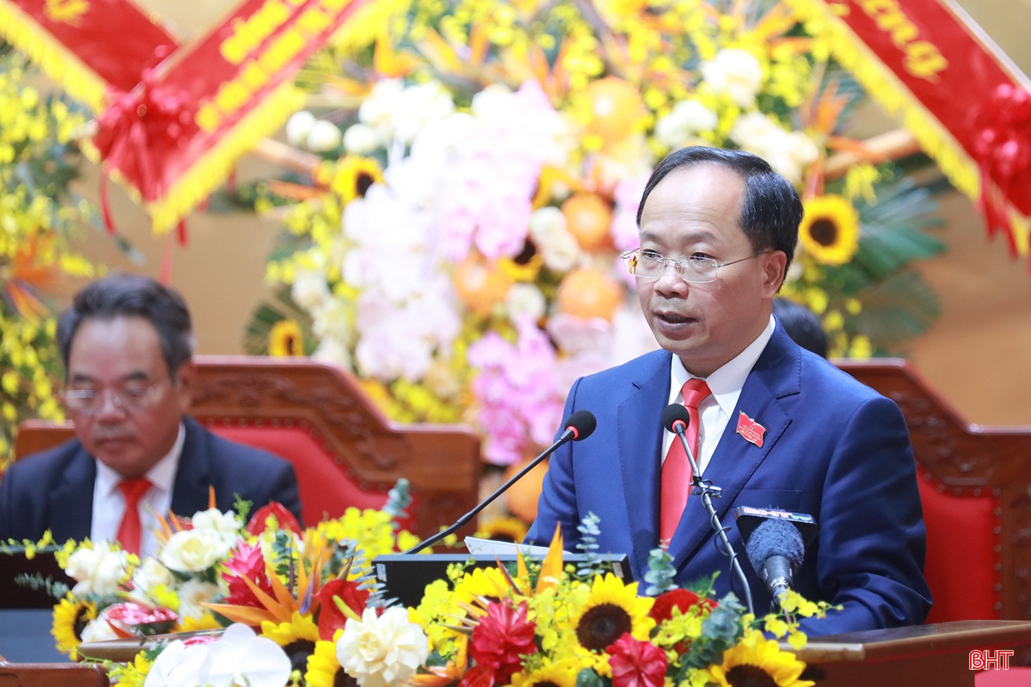 Bí thư Tỉnh ủy Nguyễn Duy Lâm phát biểu tiếp thu ý kiến chỉ đạo của đồng chí Trần Cẩm Tú. bqbht_br_bi-thu-lam-moi-2.jpg