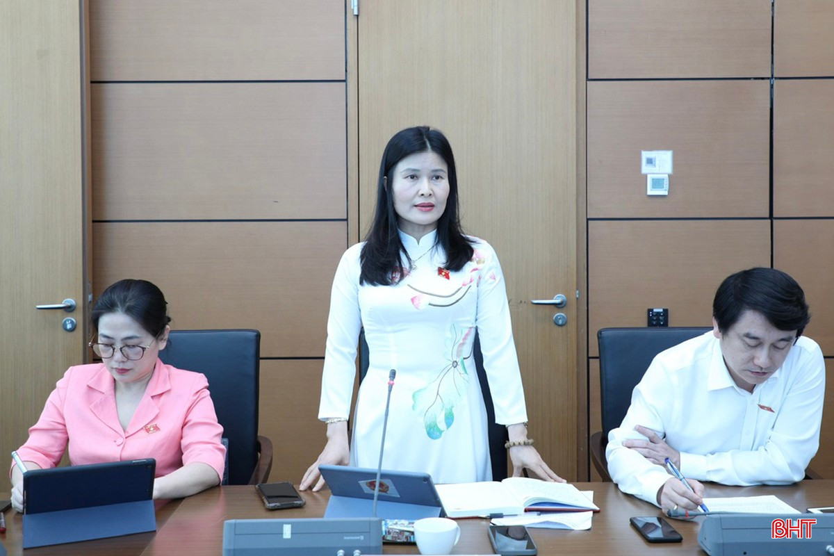 Đại biểu Đoàn ĐBQH Hà Tĩnh Bùi Thị Quỳnh Thơ (Ủy viên chuyên trách Ủy ban Kinh tế và Tài chính của Quốc hội) đề nghị làm rõ nguyên tắc tuyển dụng công chức, đảm bảo tính minh bạch trong tuyển dụng công chức. bqbht_br_4buithiquynhthochieu75.jpg