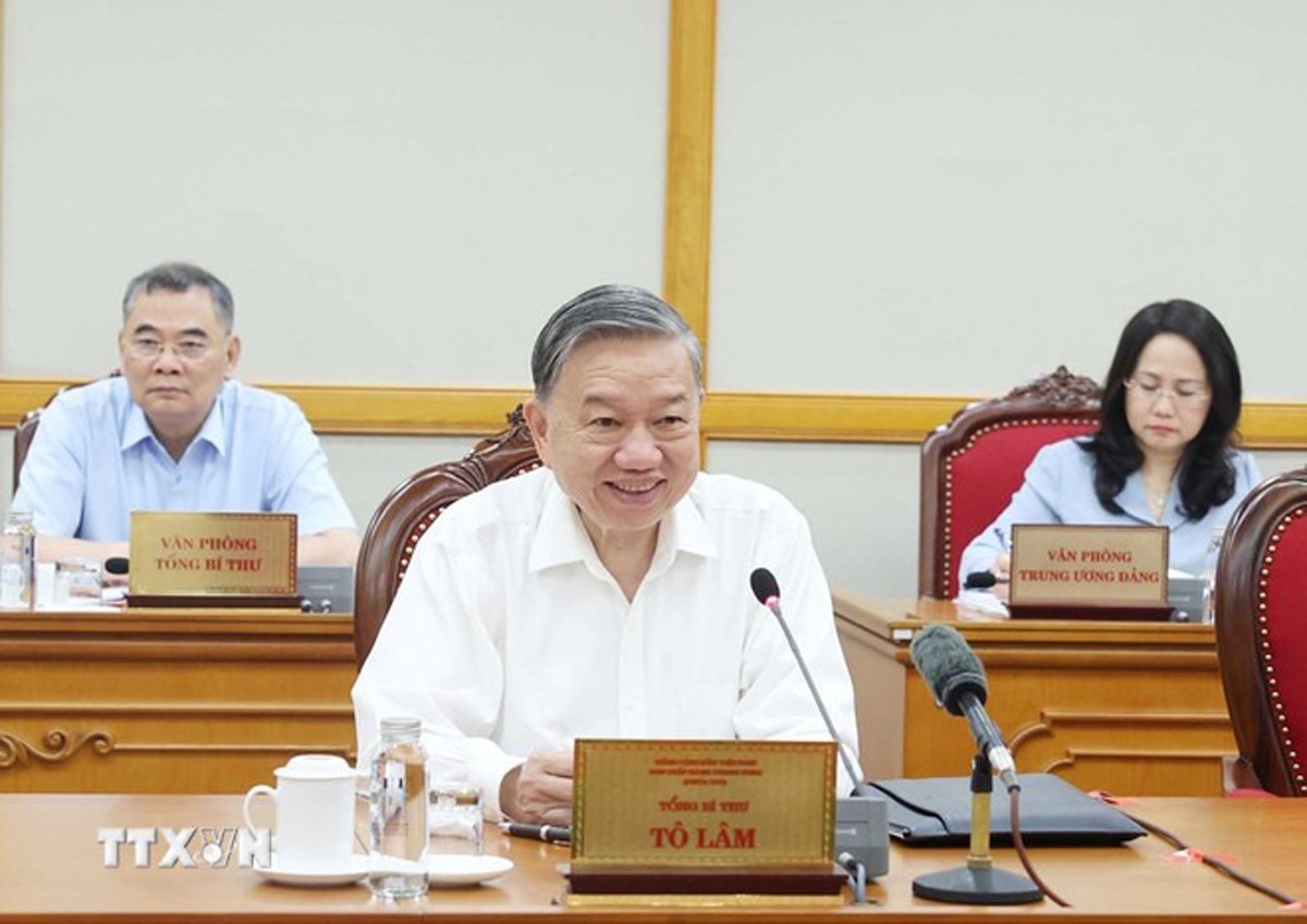 Tổng Bí thư Tô Lâm chủ trì cuộc họp của Bộ Chính trị, Ban Bí thư. (Ảnh: Thống Nhất/TTXVN) ttxvn-bo-chinh-tri-ban-bi-thu-ho-2.jpg