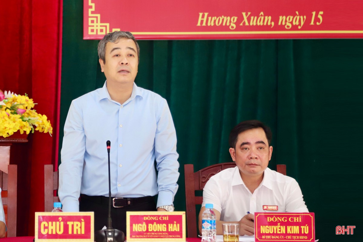 Phó Trưởng ban Tuyên giáo và Dân vận Trung ương Ngô Đông Hải phát biểu tại buổi làm việc. bqbht_br_img-7853.jpg