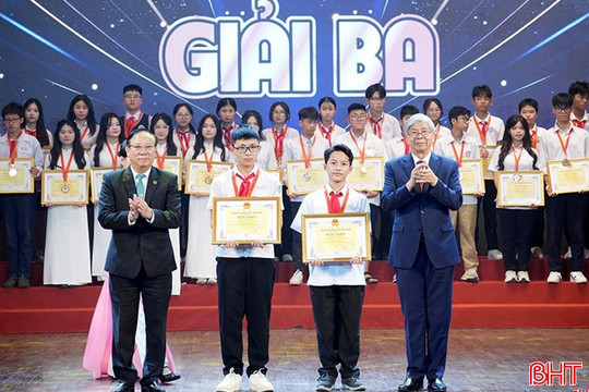 Học sinh Hà Tĩnh đạt giải ba cuộc thi sáng tạo toàn quốc 