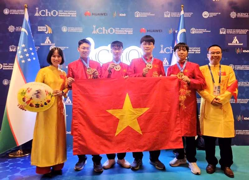 Việt Nam đứng đầu Olympic Hóa học quốc tế