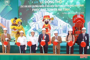 Động thổ dự án nhà ở xã hội 1.900 căn hộ ở Hà Tĩnh