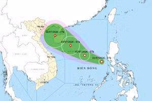 Xuất hiện áp thấp nhiệt đới trên Biển Đông, gió giật cấp 8
