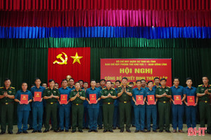 Công bố thành lập 67 ban chỉ huy quân sự cấp xã ở Hà Tĩnh
