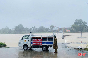 Cảnh báo lũ trên các sông lớn ở Hà Tĩnh