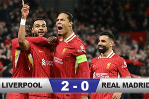 Kết quả Liverpool 2-0 Real Madrid: Quật ngã nhà Vua