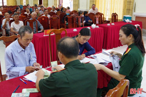 Chi trả trợ cấp một lần cho 454 trường hợp quân nhân, dân công hỏa tuyến