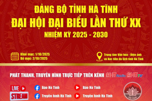 Đại hội Đảng bộ tỉnh lần thứ XX sẽ được trực tiếp trên các nền tảng của Báo Hà Tĩnh