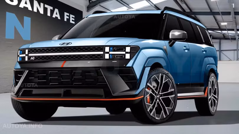 Đây có thể là Hyundai Santa Fe N 2025 bản hiệu năng cao