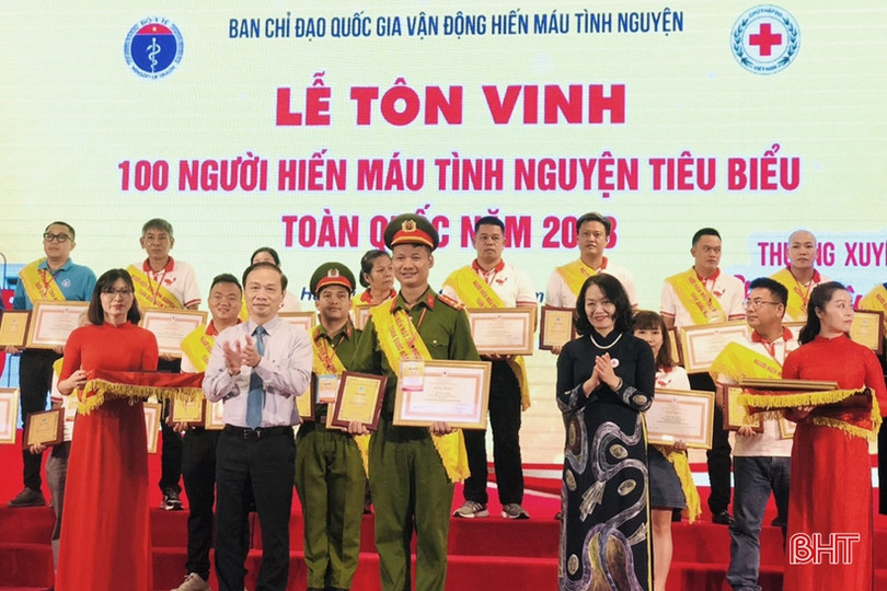 Hà Tĩnh có 1 cá nhân được tôn vinh hiến máu tiêu biểu toàn quốc
