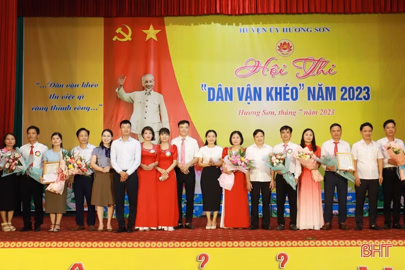 Thị trấn Phố Châu nhất Hội thi “Dân vận khéo” huyện Hương Sơn