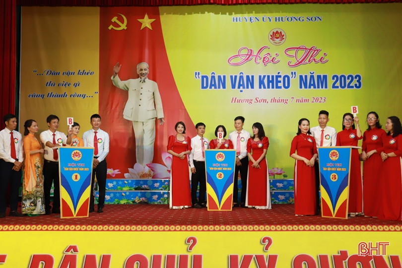 Thị trấn Phố Châu nhất Hội thi “Dân vận khéo” huyện Hương Sơn