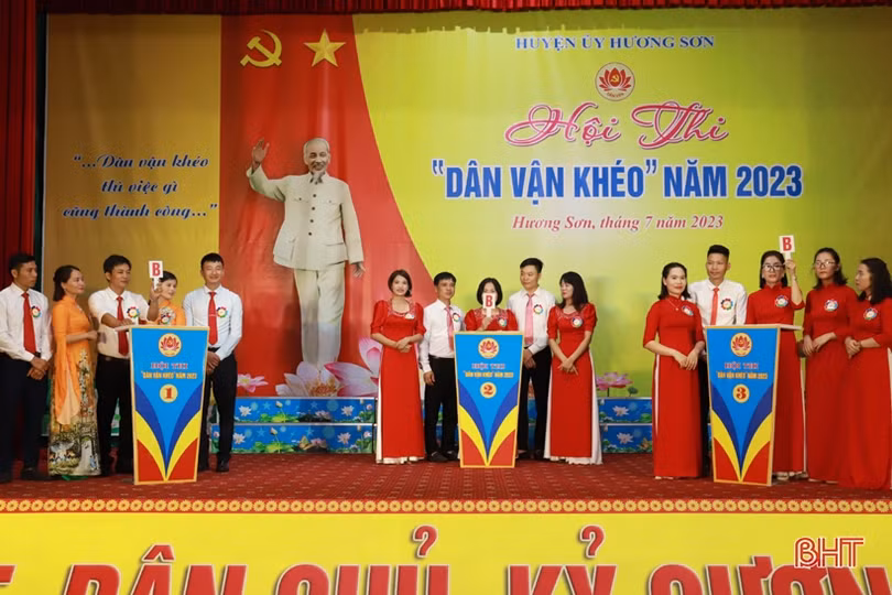 Thị trấn Phố Châu nhất Hội thi “Dân vận khéo” huyện Hương Sơn