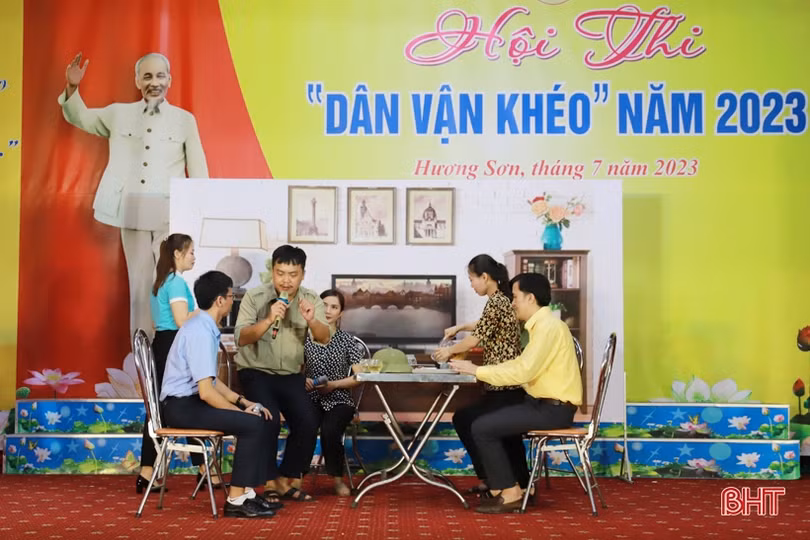 Thị trấn Phố Châu nhất Hội thi “Dân vận khéo” huyện Hương Sơn
