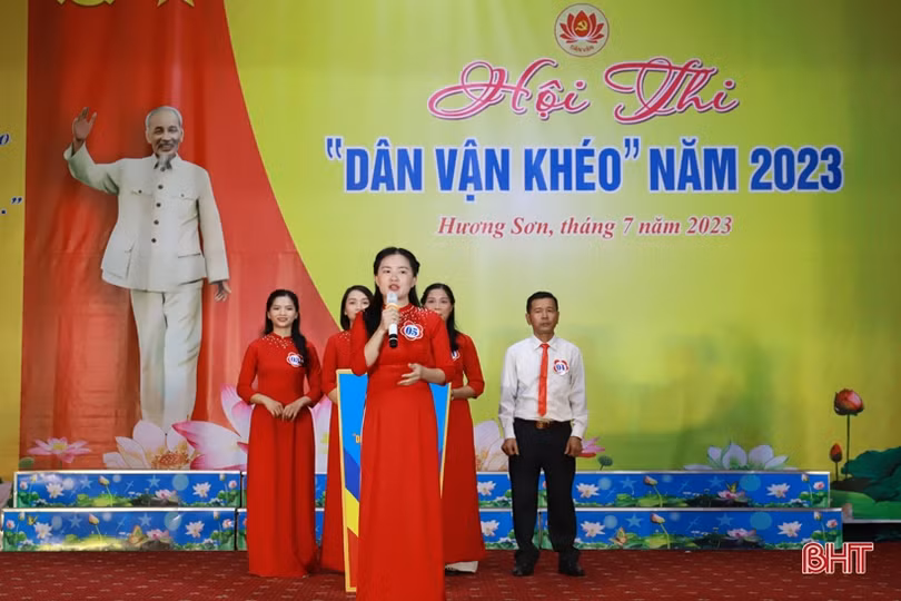 Thị trấn Phố Châu nhất Hội thi “Dân vận khéo” huyện Hương Sơn