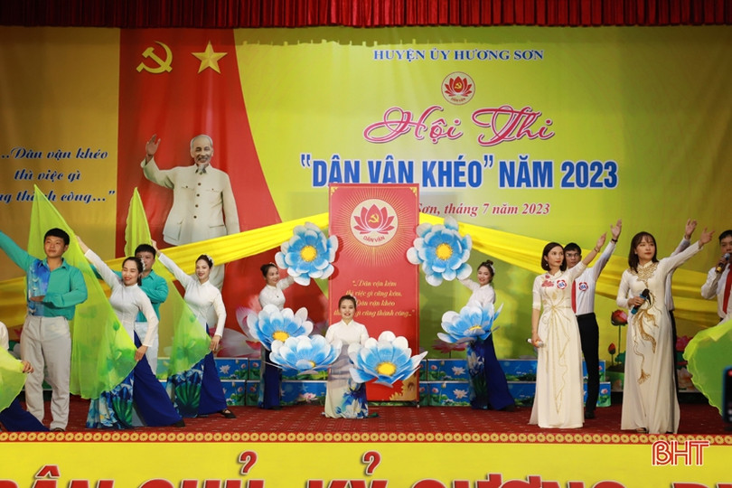 Thị trấn Phố Châu nhất Hội thi “Dân vận khéo” huyện Hương Sơn