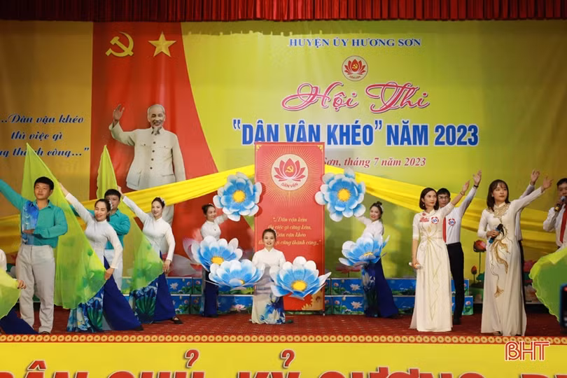 Thị trấn Phố Châu nhất Hội thi “Dân vận khéo” huyện Hương Sơn