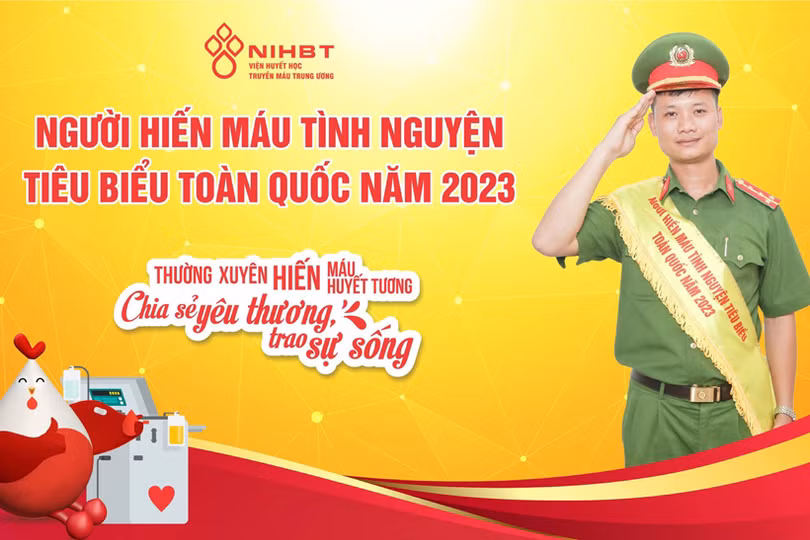 Hà Tĩnh có 1 cá nhân được tôn vinh hiến máu tiêu biểu toàn quốc