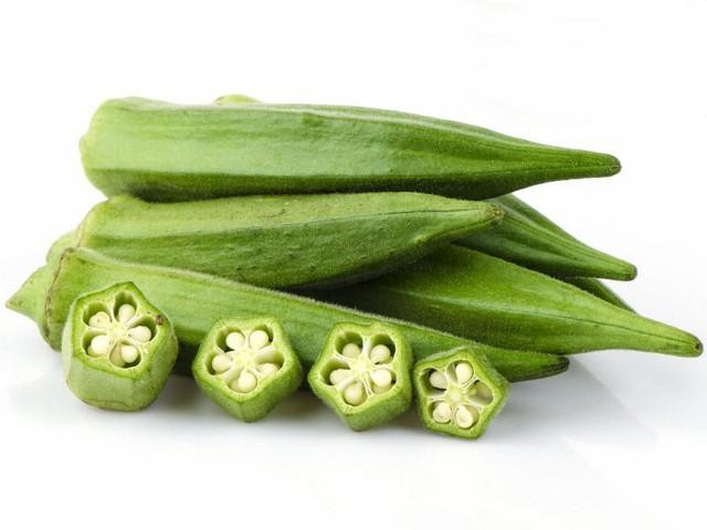 Đậu bắp giàu canxi.