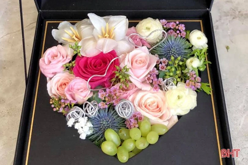 Những lẵng hoa đẹp “mê hồn” ở Hà Tĩnh trong ngày 20/10