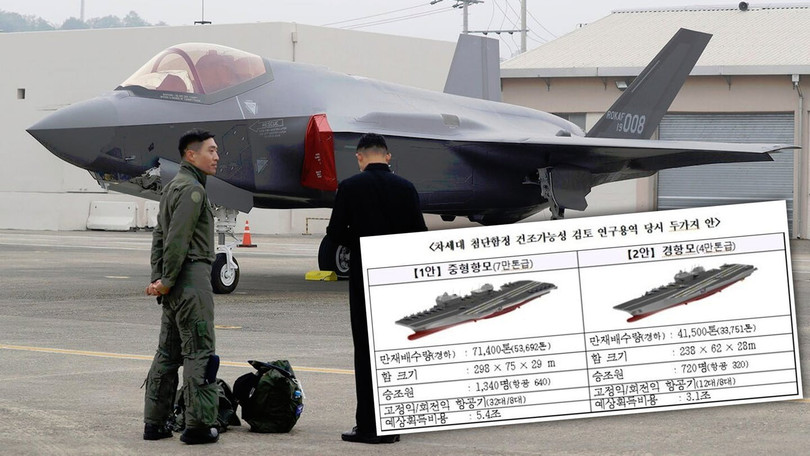 Hàn Quốc chuẩn bị đóng tàu sân bay “khủng” mang số lượng lớn tiêm kích F-35