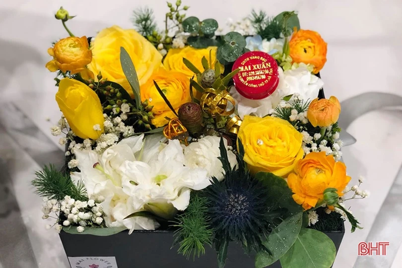 Những lẵng hoa đẹp “mê hồn” ở Hà Tĩnh trong ngày 20/10