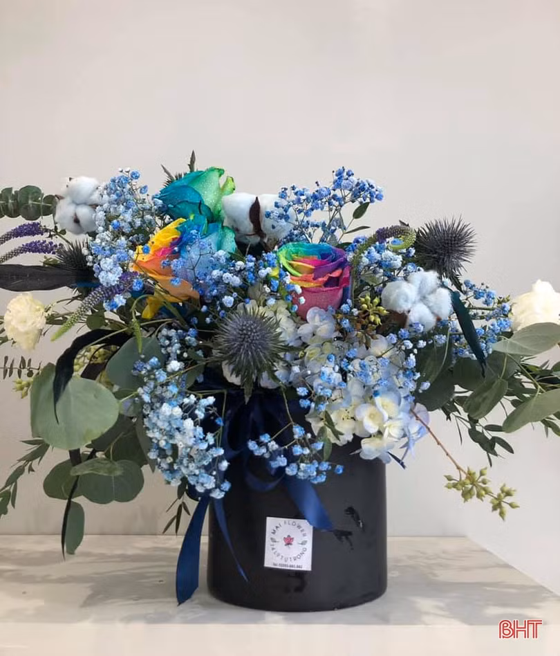 Những lẵng hoa đẹp “mê hồn” ở Hà Tĩnh trong ngày 20/10