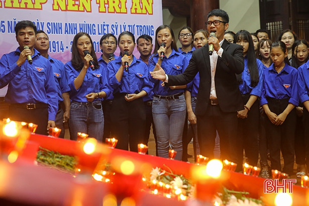 Lung linh ngàn ngọn nến tri ân anh hùng liệt sỹ Lý Tự Trọng