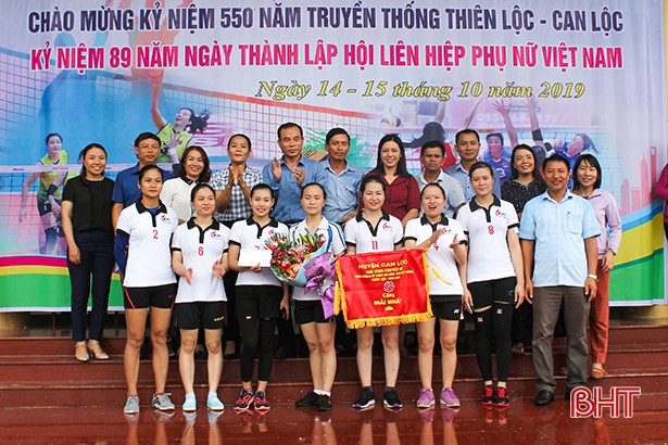 Khánh Lộc nhất Giải bóng chuyền nữ huyện Can Lộc