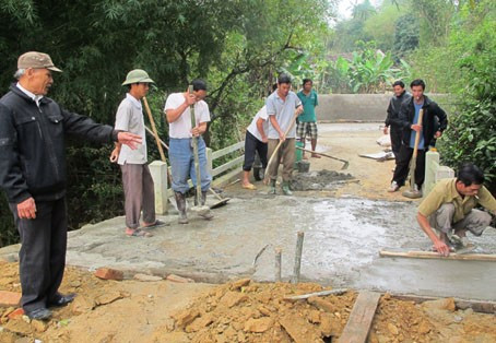 Kinh nghiệm và phương pháp huy động sức dân ở nhiều địa phương của Đức Thọ là động lực để xã Trung Lễ phấn đấu hoàn thành các tiêu chí xây dựng NTM năm 2013