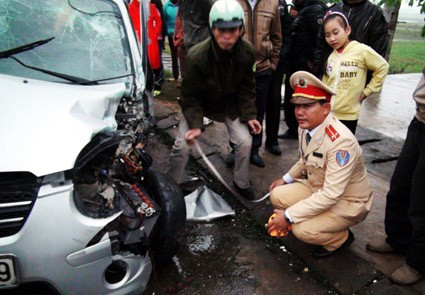 Số vụ TNGT do bia rượu tăng mạnh trong dịp Tết vừa qua. Ảnh chỉ có tính minh họa