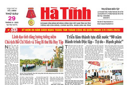 Báo in Hà Tĩnh ngày 29/8/2025