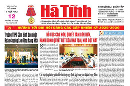Báo in Hà Tĩnh ngày 12/5/2025