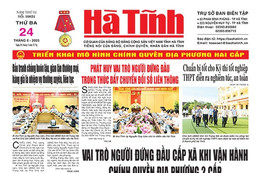 Báo in Hà Tĩnh ngày 24/6/2025