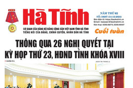 Báo in Hà Tĩnh cuối tuần ngày 14/12/2024