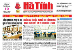 Báo in Hà Tĩnh ngày 10/3/2025