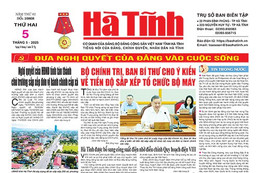 Báo in Hà Tĩnh ngày 5/5/2025