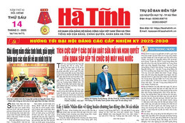 Báo in Hà Tĩnh ngày 14/2/2025