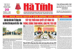 Báo in Hà Tĩnh ngày 20/1/2025