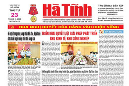 Báo in Hà Tĩnh ngày 23/4/2025