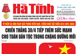 Báo in Hà Tĩnh số đặc biệt ngày 30-4