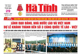 Báo in Hà Tĩnh ngày 29/4/2025