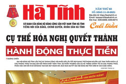 Báo in Hà Tĩnh cuối tuần ngày 11/10/2025