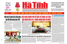 Báo in Hà Tĩnh ngày 21/5/2025
