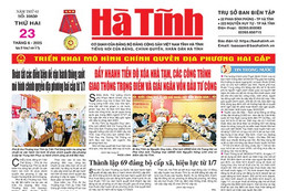 Báo in Hà Tĩnh ngày 23/6/2025