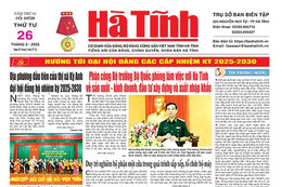 Báo in Hà Tĩnh ngày 26/2/2025