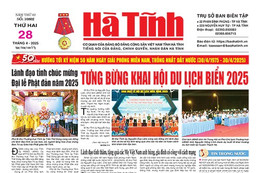 Báo in Hà Tĩnh ngày 28/4/2025