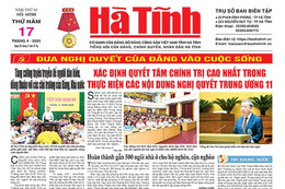 Báo in Hà Tĩnh ngày 17/4/2025
